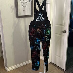 Blackmilk Harry Potter magic stars overalls Medium EUC